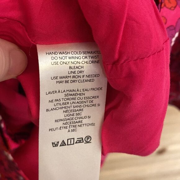 Maeve By Anthropologie Size Medium Wrap Front Tulip Hem Long Sleeve Dress - Picture 16 of 16